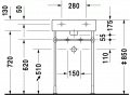 Duravit VERO  50 x 47 cm