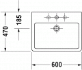 Duravit VERO  60 x 46,5 cm