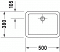 Duravit VERO  50 x 38 cm