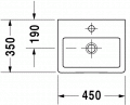 Duravit VERO  45 x 35 cm